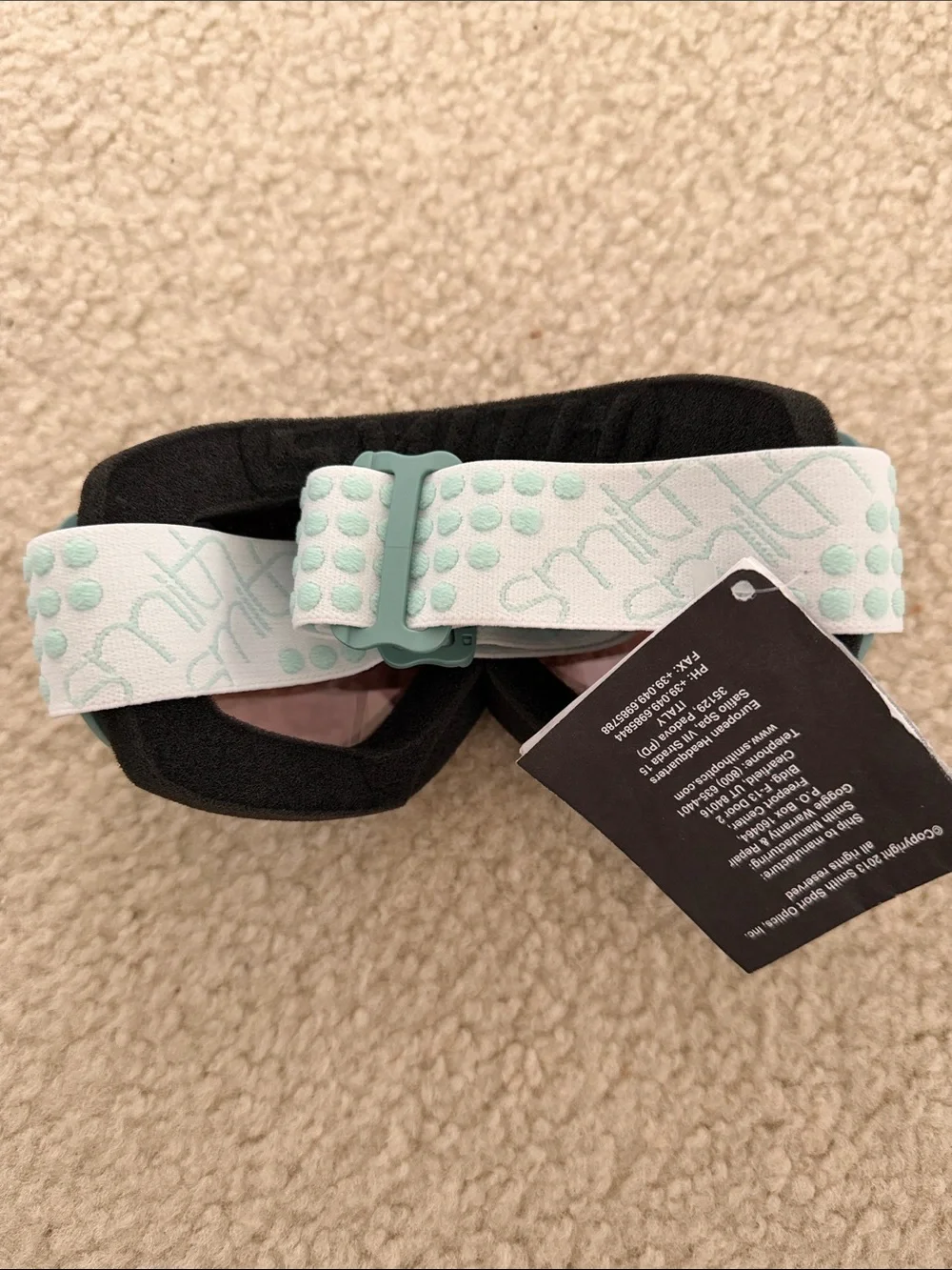 Smith Optics Transit Ski/Snowboard Goggles in Seafoam Green w/ Mirrored Lens